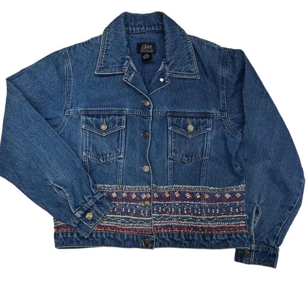 Agapo Embroidered Denim Jacket (P/M)